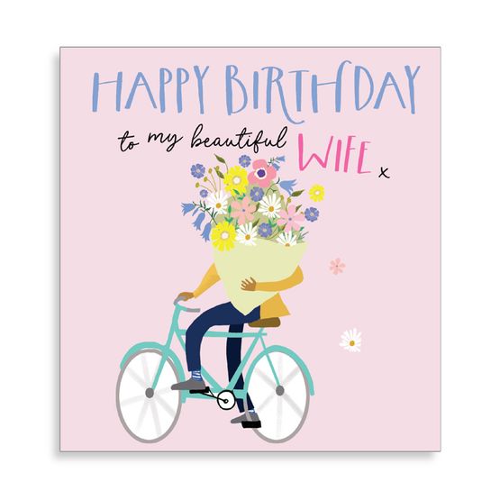 Happy Birthday Wife Greetings Card