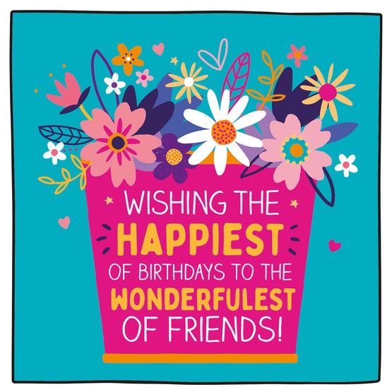 Birthday Wonderfulest Of Friends Greetings Card