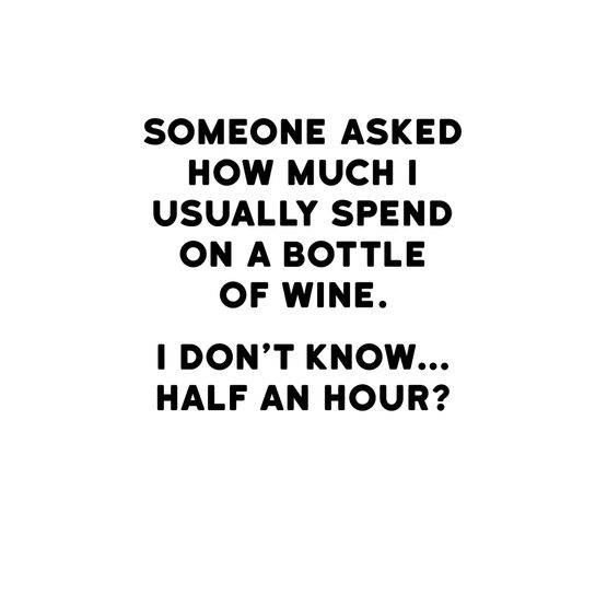 Bottle Of Wine Greetings Card