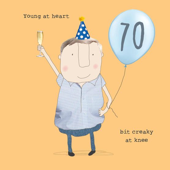 70th Creaky Birthday Card