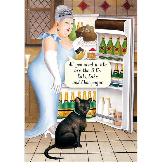 Champagne Lifestyle Greetings Card