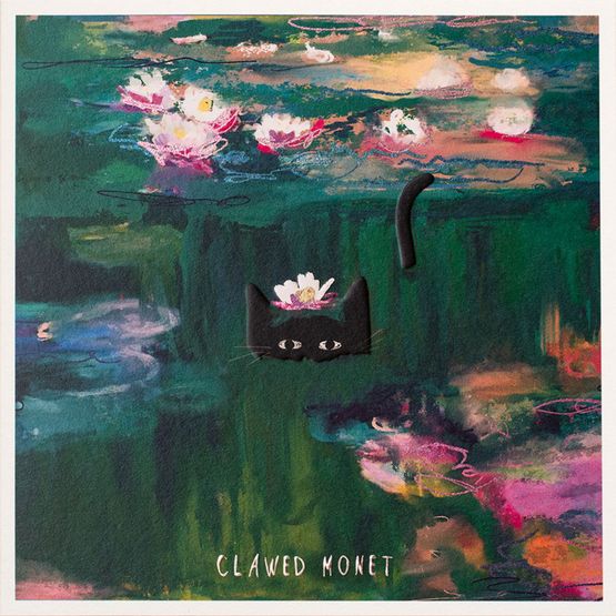 Clawed Monet Greetings Card