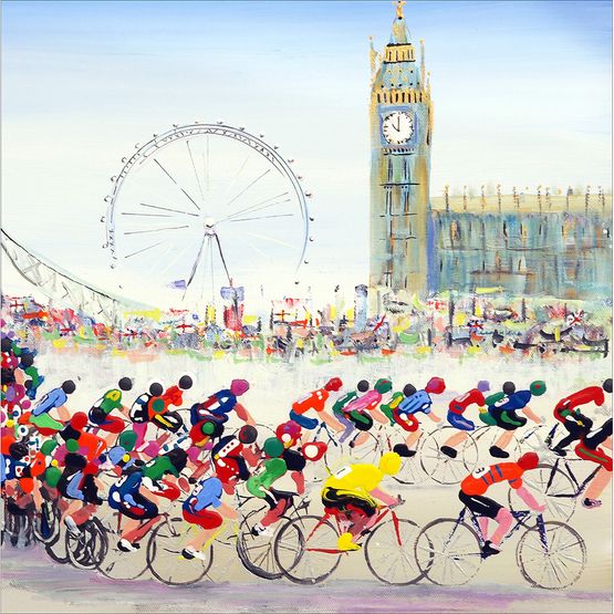 Cycle Race Greetings Card