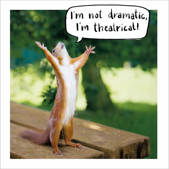 Dramatic and Theatrical Greetings Card