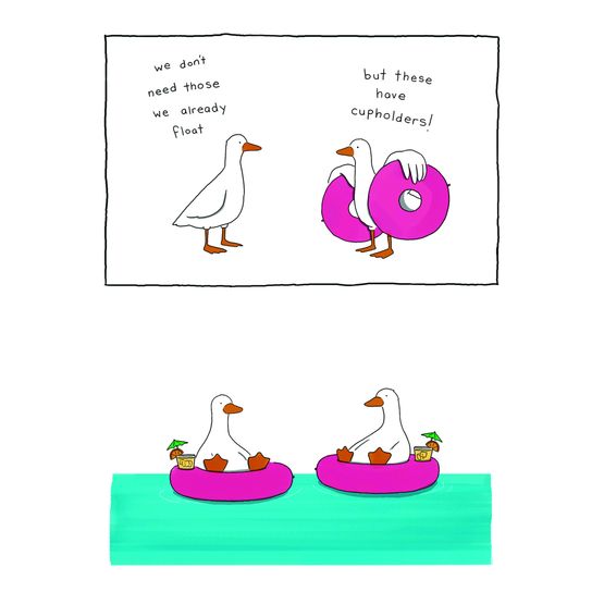 Ducks Greetings Card