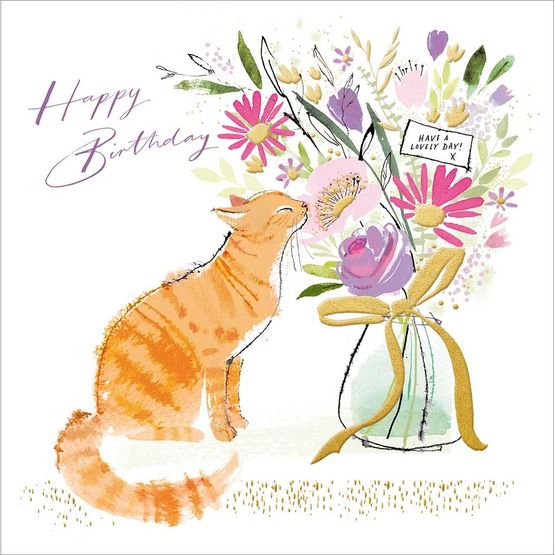 Feline Friend Greetings Card