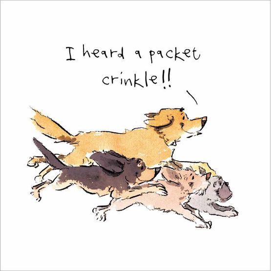 Food Race Greetings Card