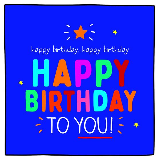 Happy Birthday To You Greetings Card