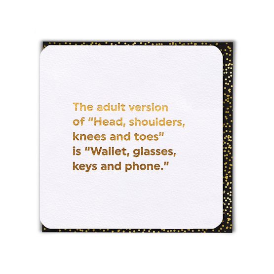 Head Shoulders Greetings Card