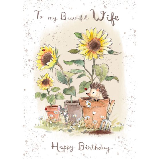 Beautiful Wife Greetings Card