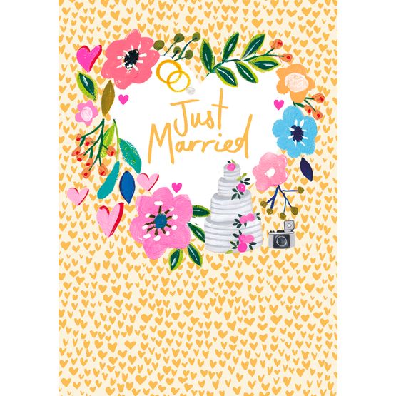Just Married Greetings Card
