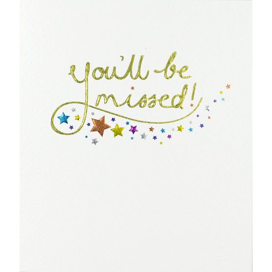 Leaving Greetings Card