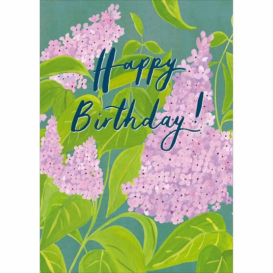 Lilacs Greetings Card