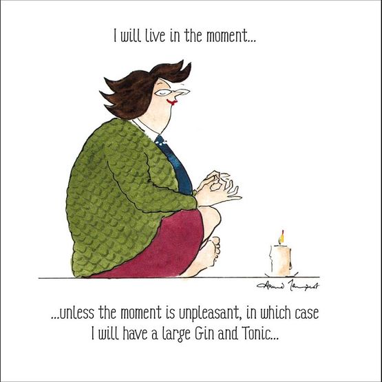 Live in the Moment Greetings Card