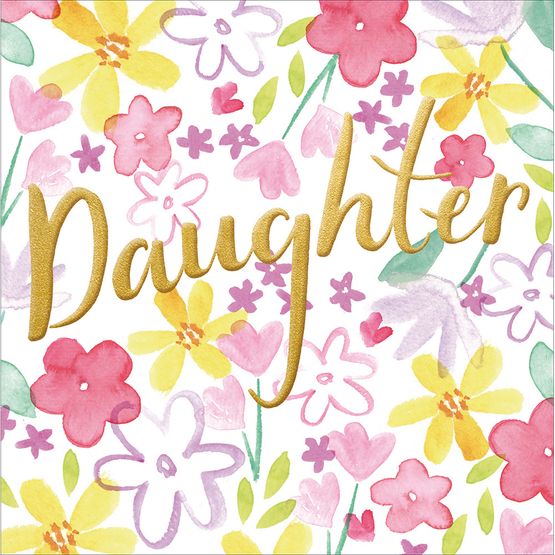 Lovely Daughter Greetings Card