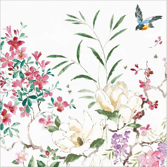 Magnolia &amp; Blossom Greetings Card