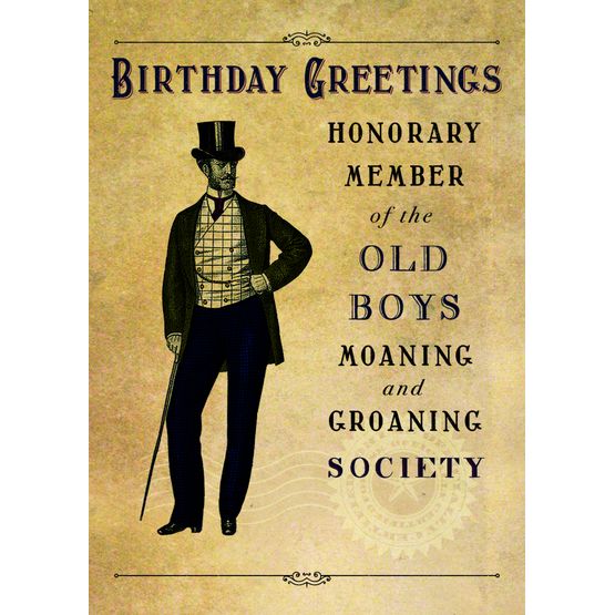 Moaning And Groaning Society Greetings Card