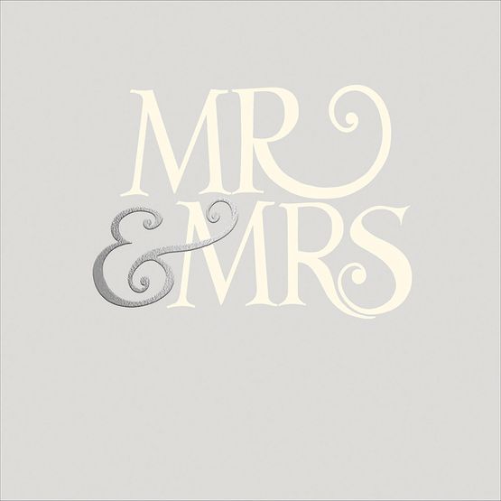 Mr and Mrs Greetings Card