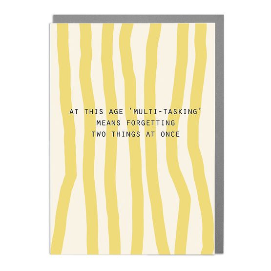 Multitasking- Humour Greetings Card