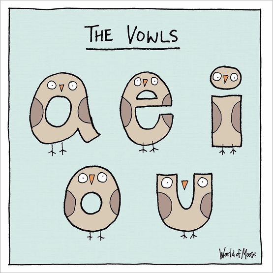 Night Vowls Greetings Card