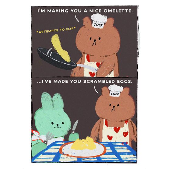 Omelette Greetings Card