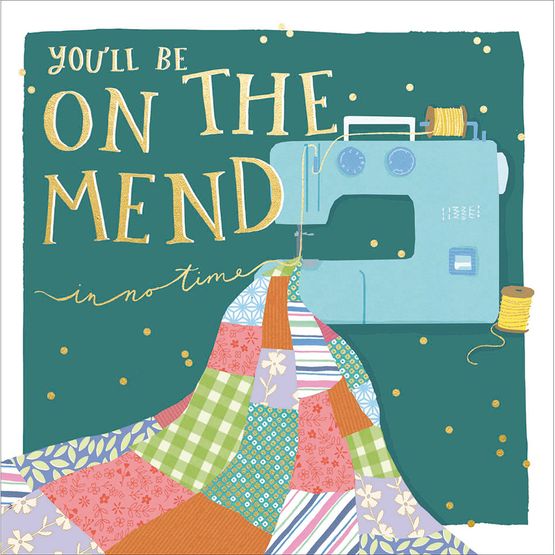 On the Mend Greetings Card