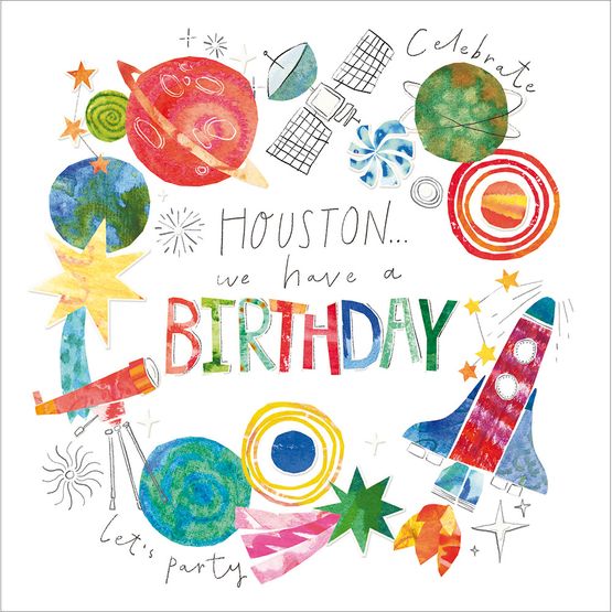 Outer Space Greetings Card