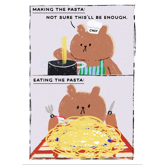 Pasta Greetings Card