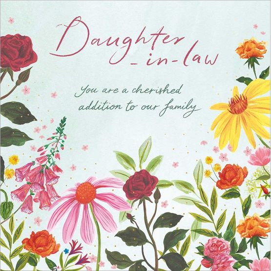 Perfect Daughter-in-Law Greetings Card