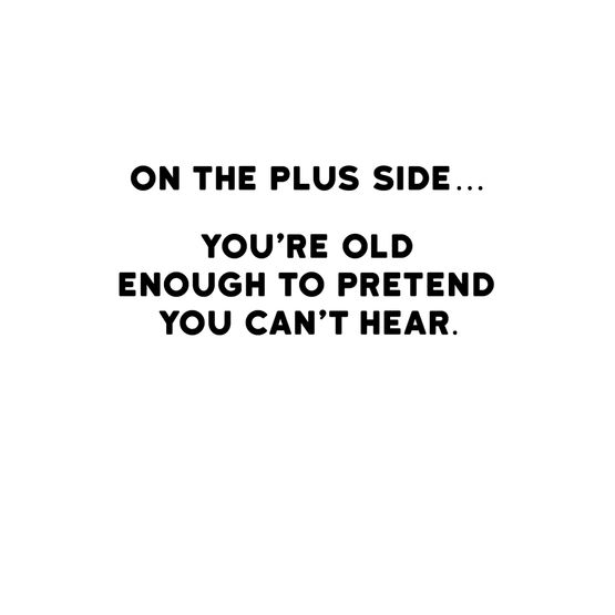 Plus Side Greetings Card