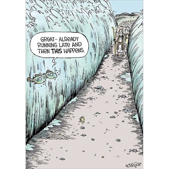 Running Late Dilemma Greetings Card