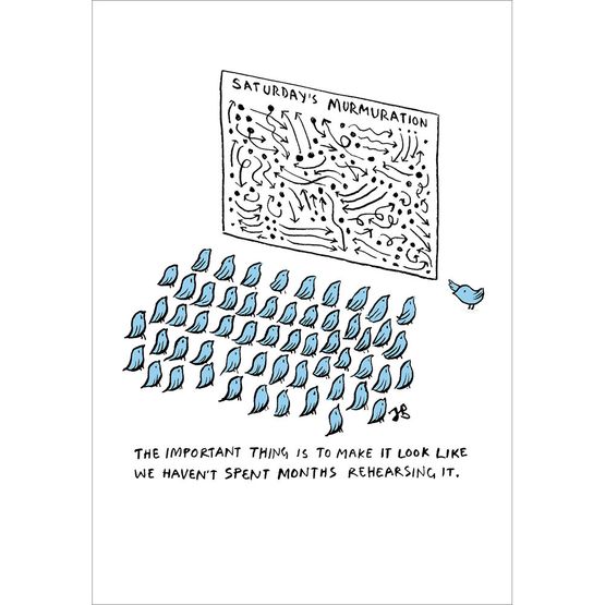 Saturdays Murmuration Greetings Card