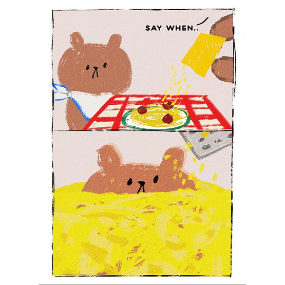 Say When Cheese Greetings Card