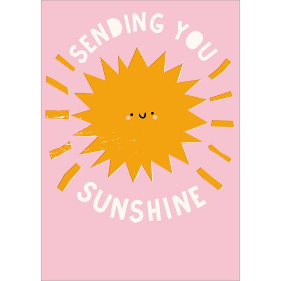 Sending You Sunshine Greetings Card