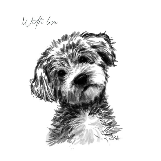 Cute Dog Greetings Card