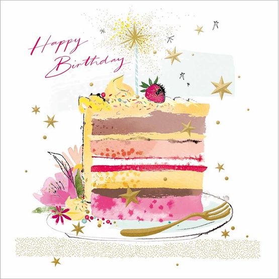 Slice Of Happiness Greetings Card