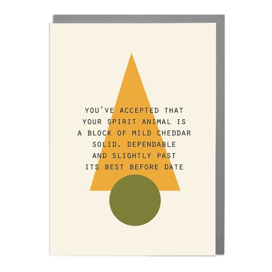 Spirit Animal- Cheese Greetings Card