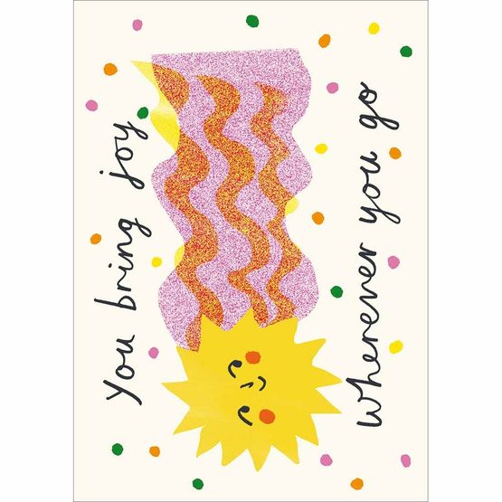 Sunshine Joy Greetings Card