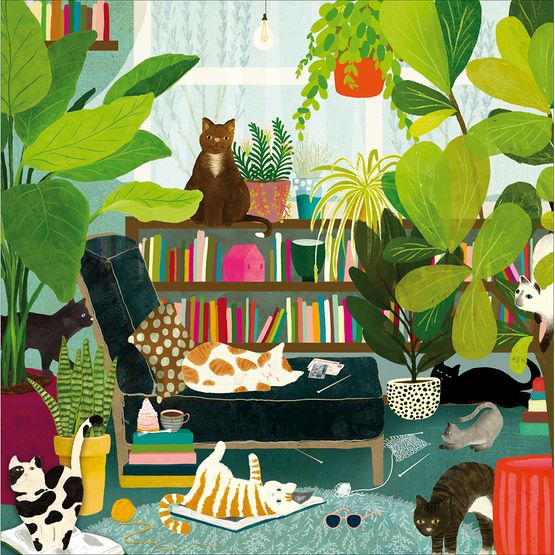 The Library Greetings Card