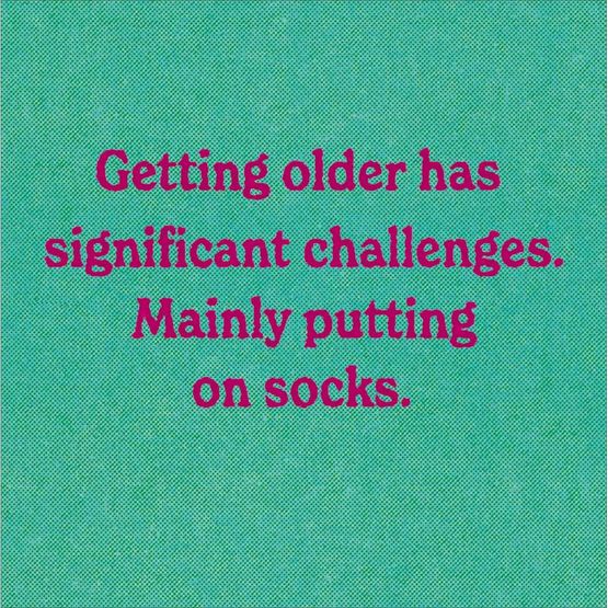 The sock challenge Greetings Card
