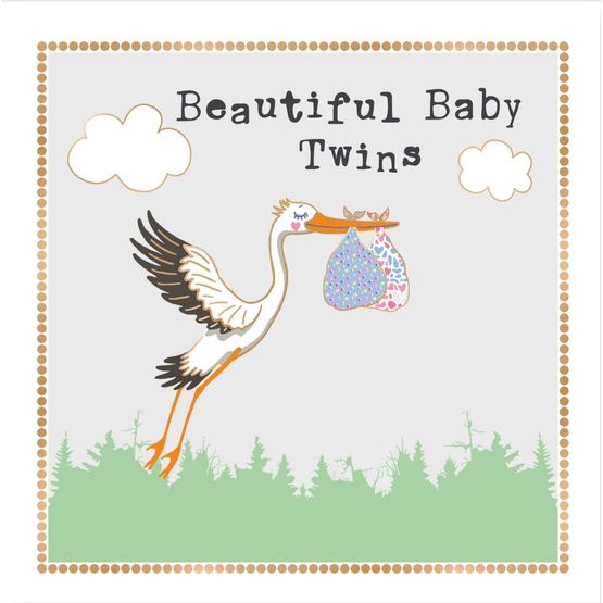 Twins Greetings Card