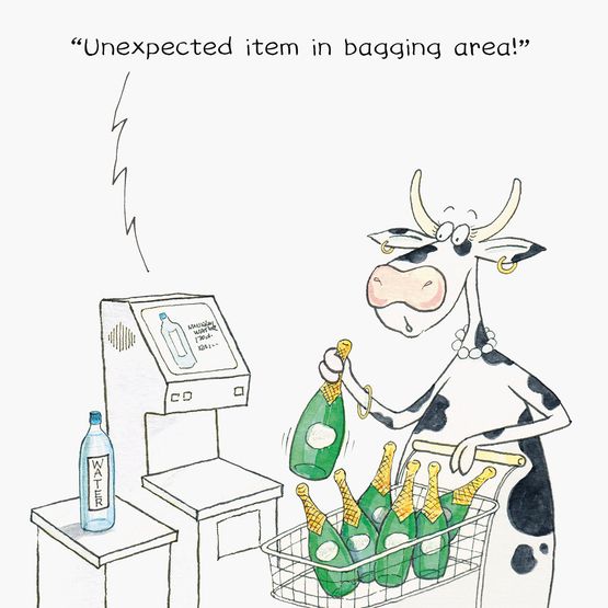 Unexpected Item Greetings Card