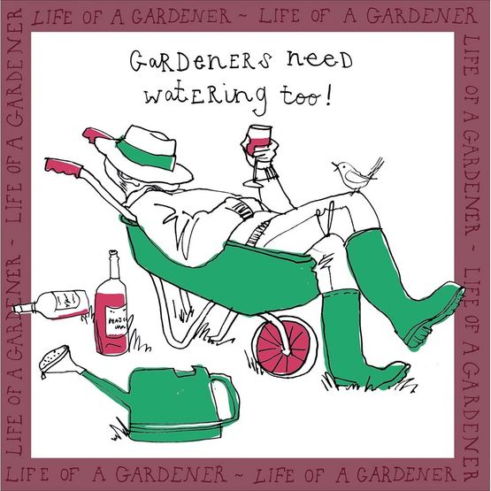 Watering Greetings Card
