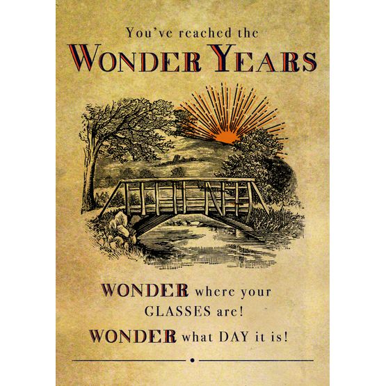 Wonder Years Greetings Card