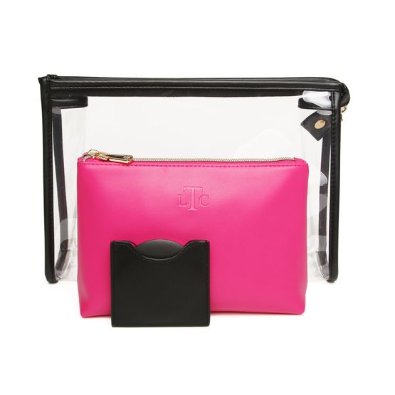 Alice Wheeler London - Beauty 3 Piece Gift Set Black &amp; Pink