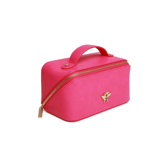 Alice Wheeler London - Mini Train Case Hot Pink