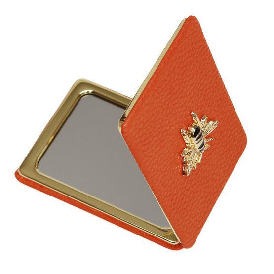 Alice Wheeler London - Oblong Compact Mirror Orange