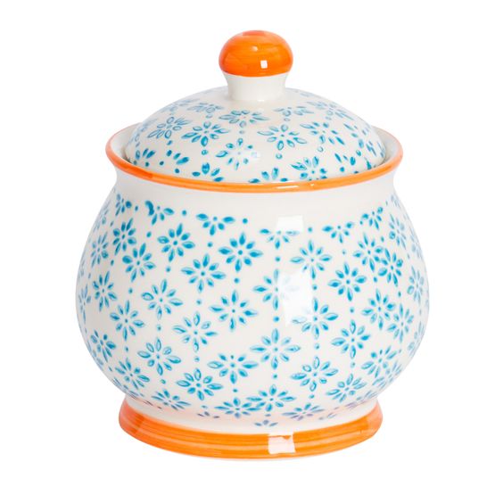 Nicola Spring - 10cm Sugar Bowl - Blue