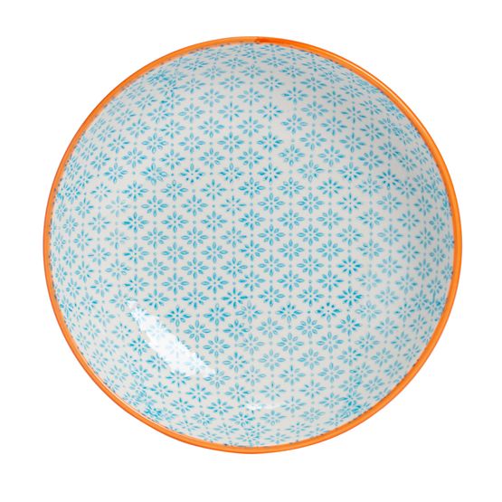 Nicola Spring - 22cm Pasta Bowl - Blue