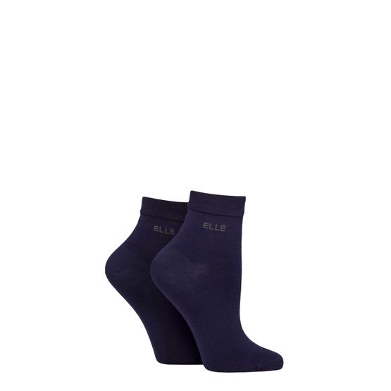 Elle - Bamboo Anklet Navy 2 Pair Pack